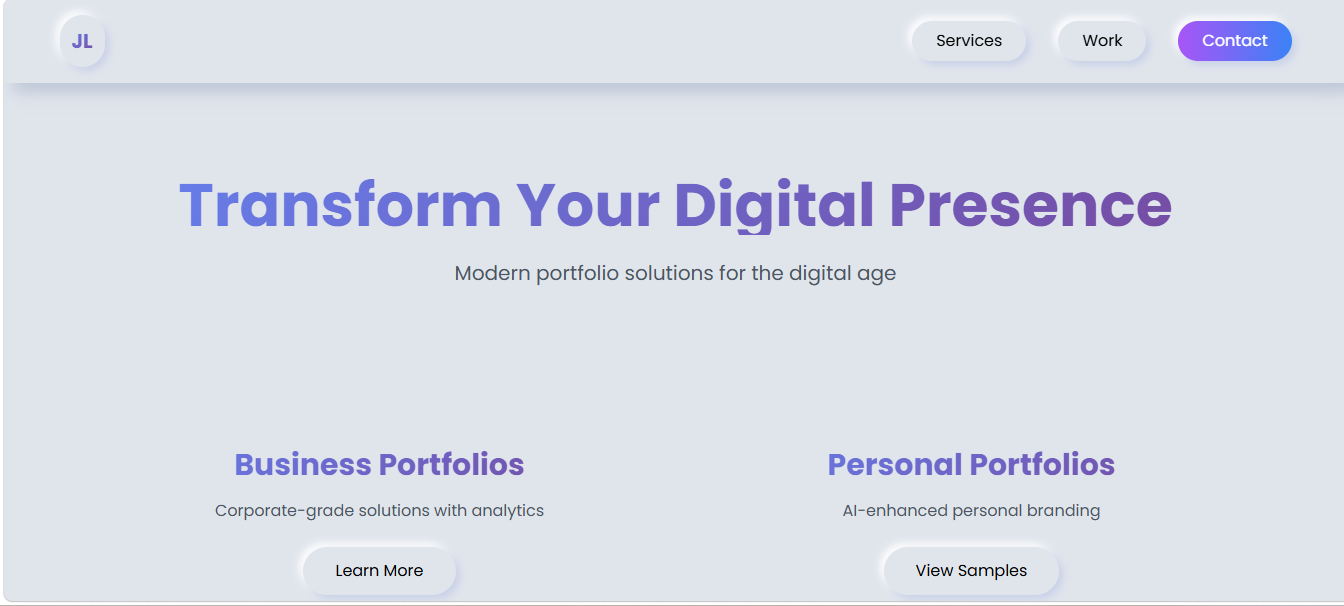 Neumorphism-Web-Portfolio